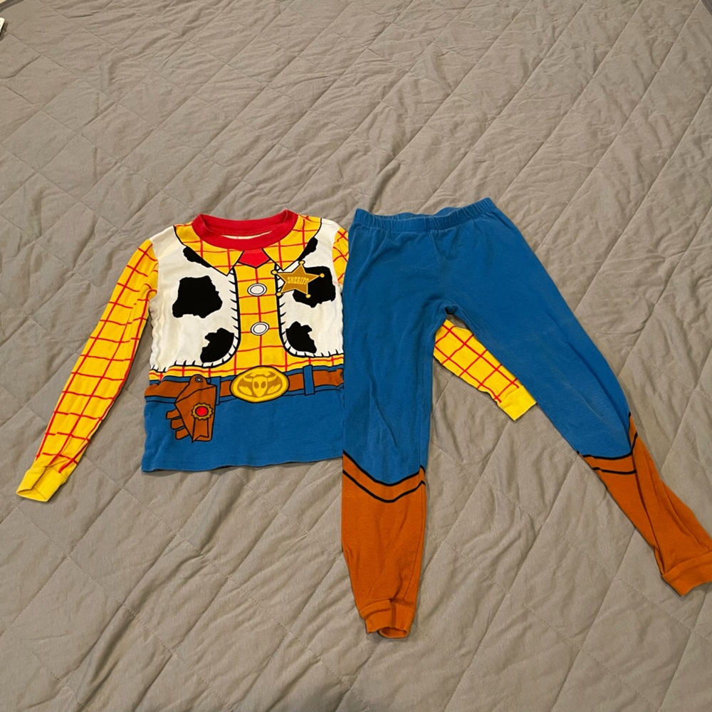 Disney Store Woody Pajama Set for Kids - Size 8
